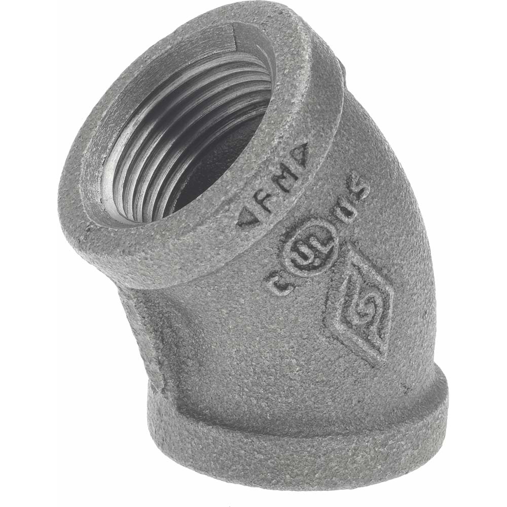 Black 45 ° Elbow: 3/4", Threaded