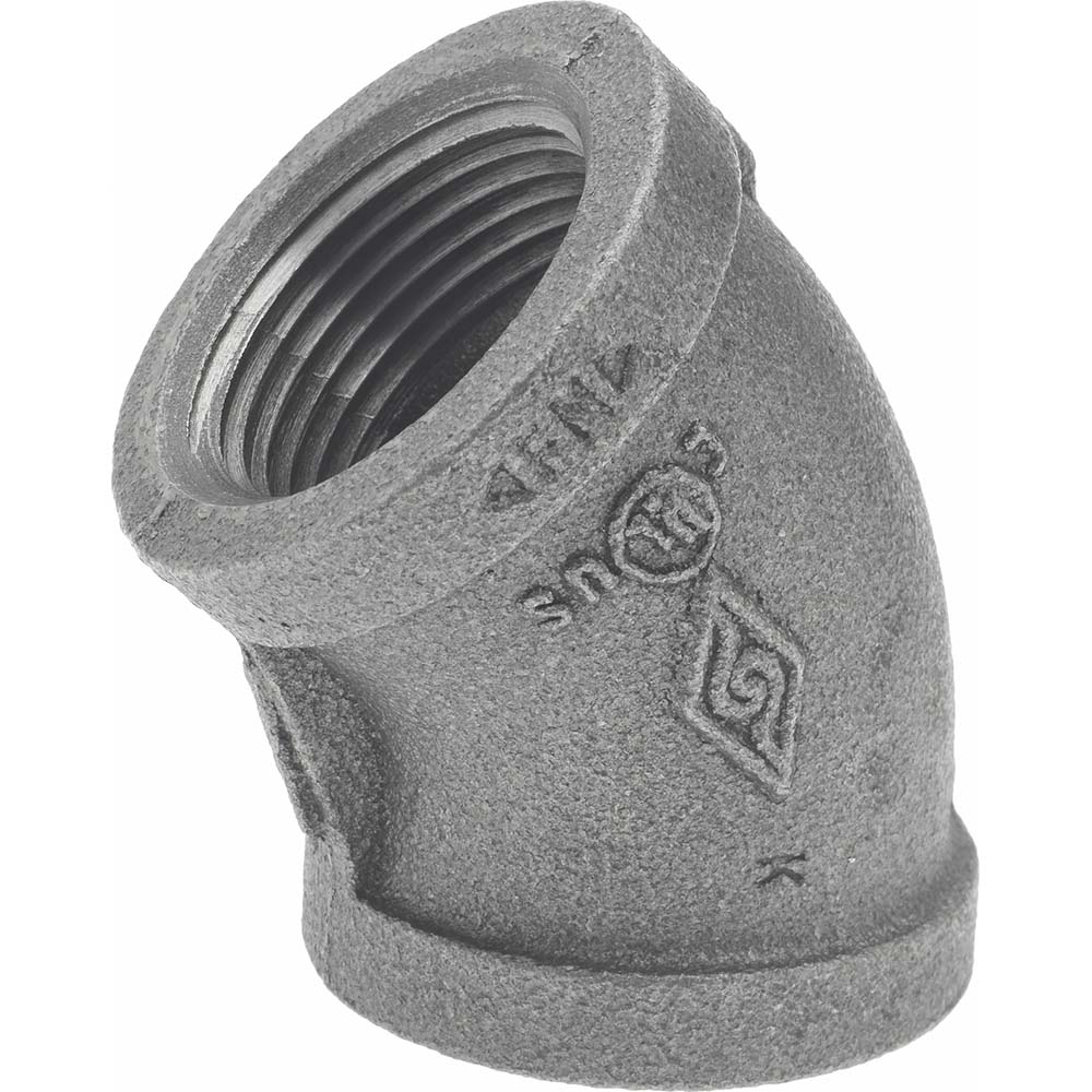 Black 45 ° Elbow: 1", Threaded
