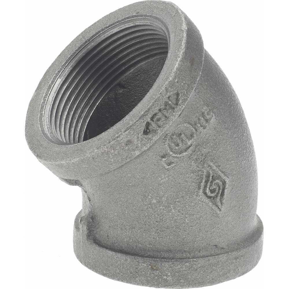 Black 45 ° Elbow: 1-1/2", Threaded