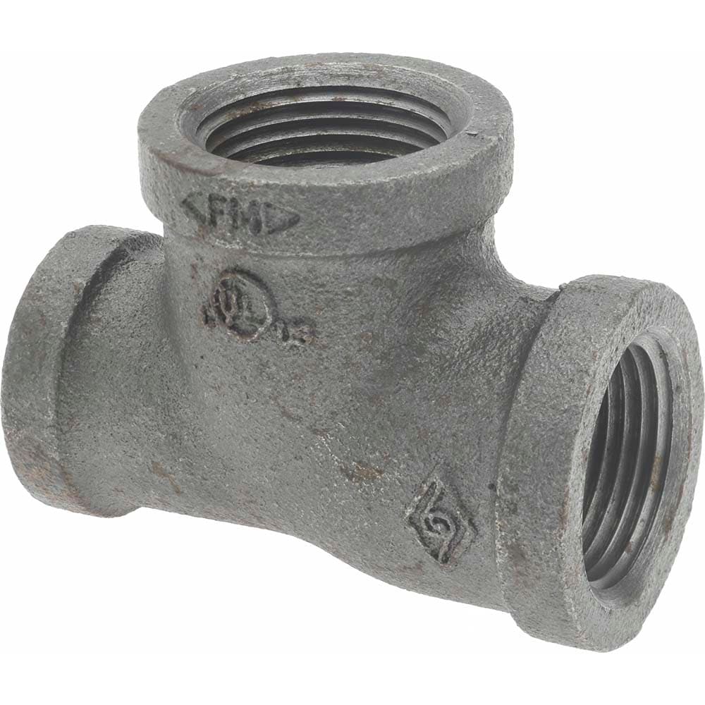 Black Reducer: 3/4 x 1/2 x 3/4", Threaded