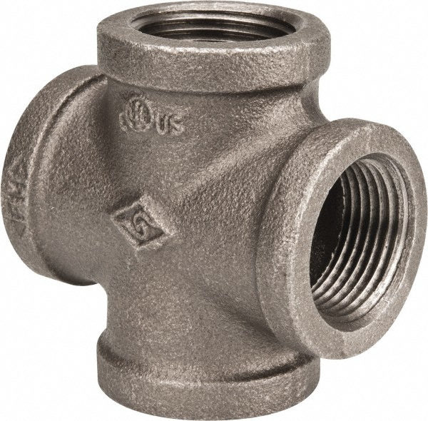Black Cross: 1", Threaded