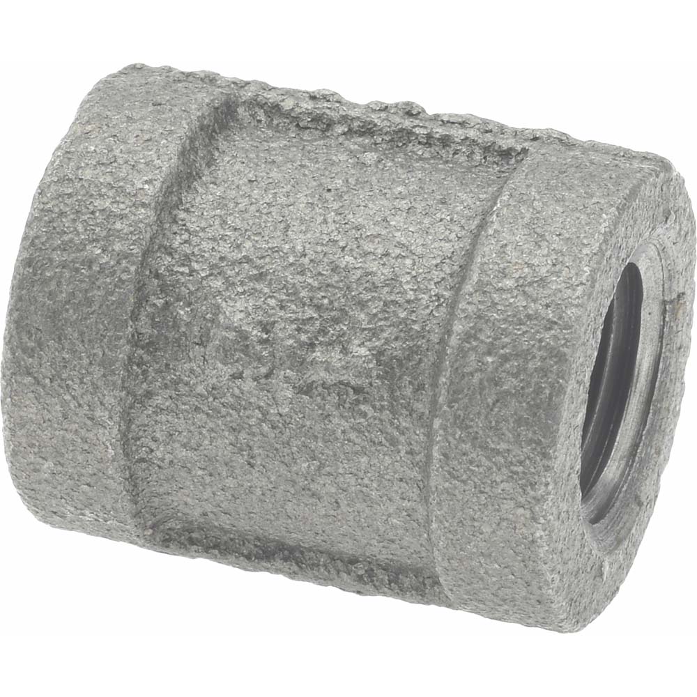 Black Coupling: 1/4", Malleable Iron