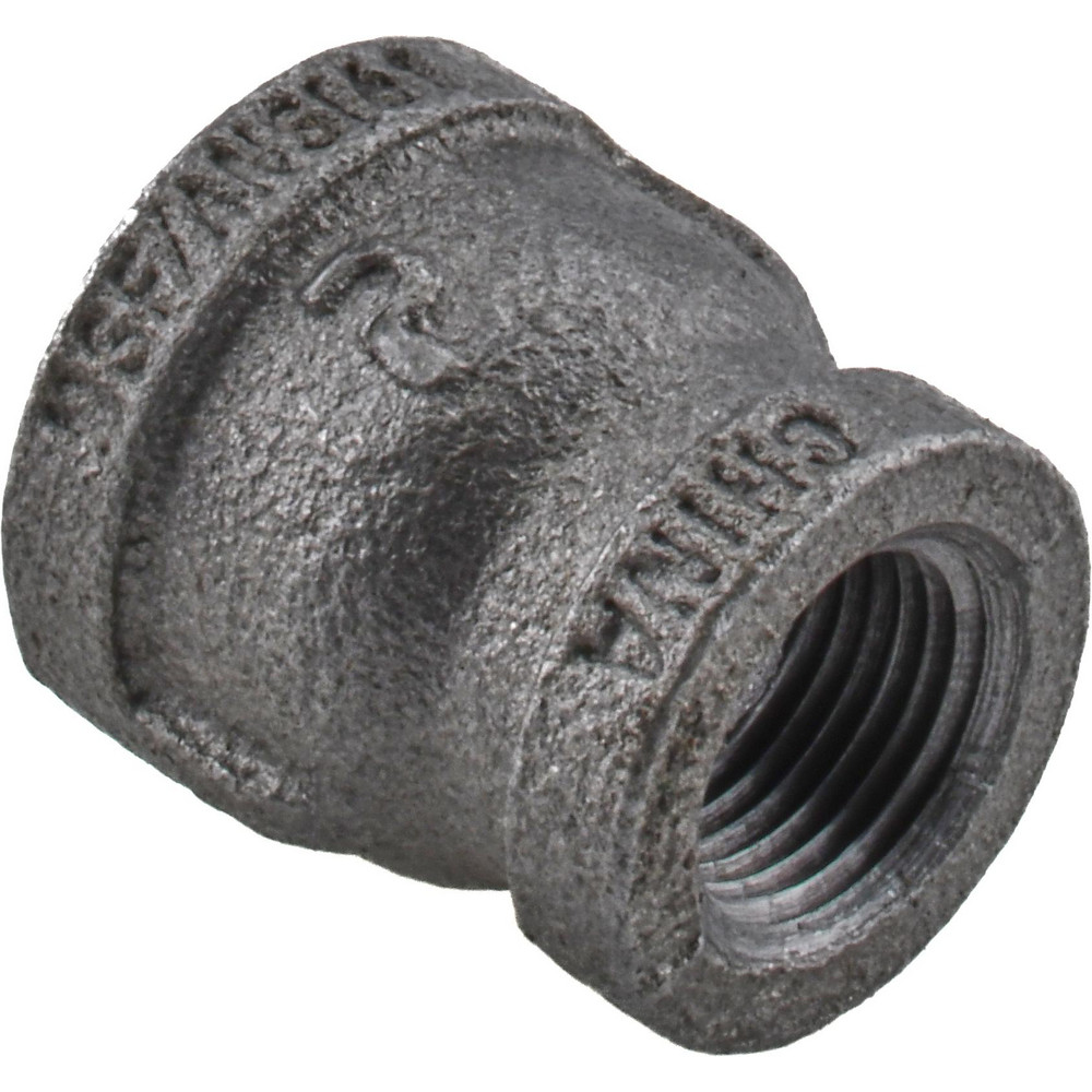 Black Reducing Coupling: 1/2 x 3/8"