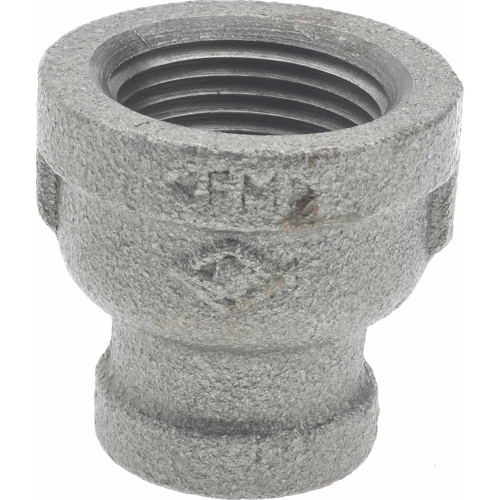 Black Reducing Coupling: 3/4 x 3/8", Threaded