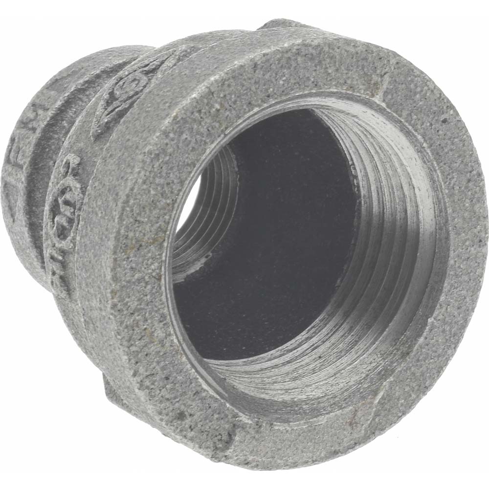 Black Reducing Coupling: 1 x 1/2", Threaded