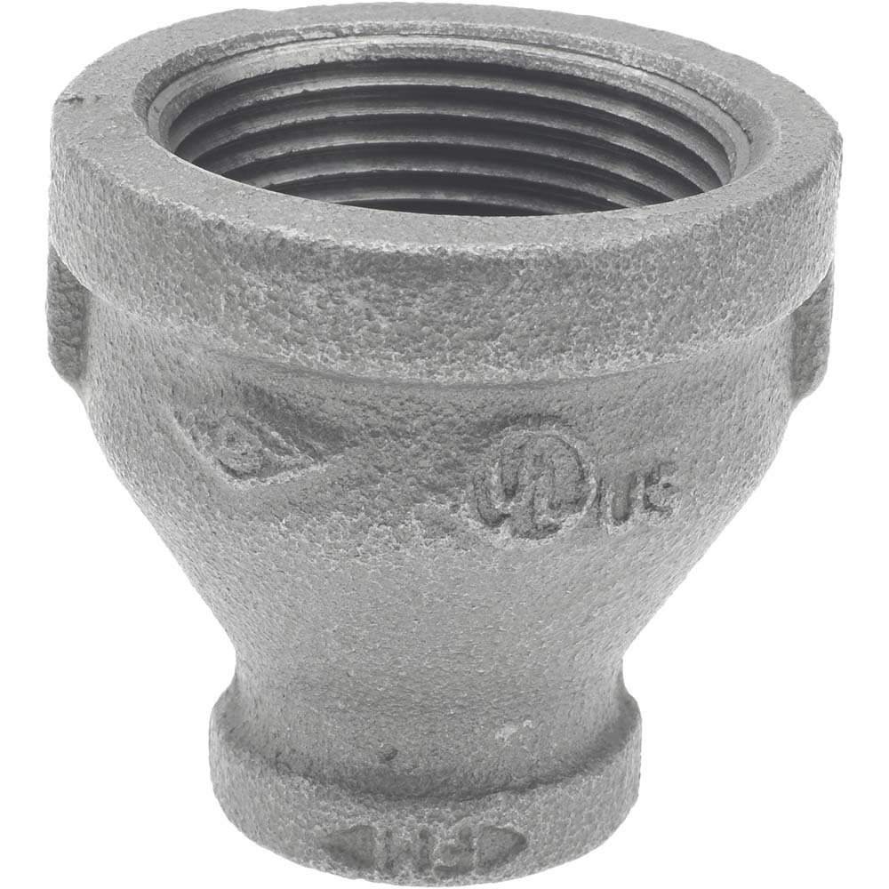 Black Reducing Coupling: 1-1/4 x 1/2", Threaded