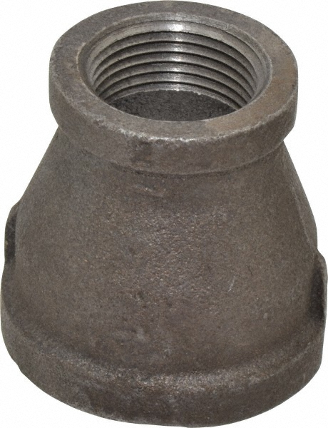 Black Reducing Coupling: 1-1/2 x 1", Threaded