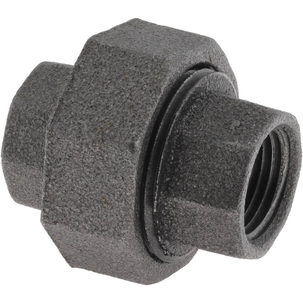 Black Union: 1/2", Malleable Iron