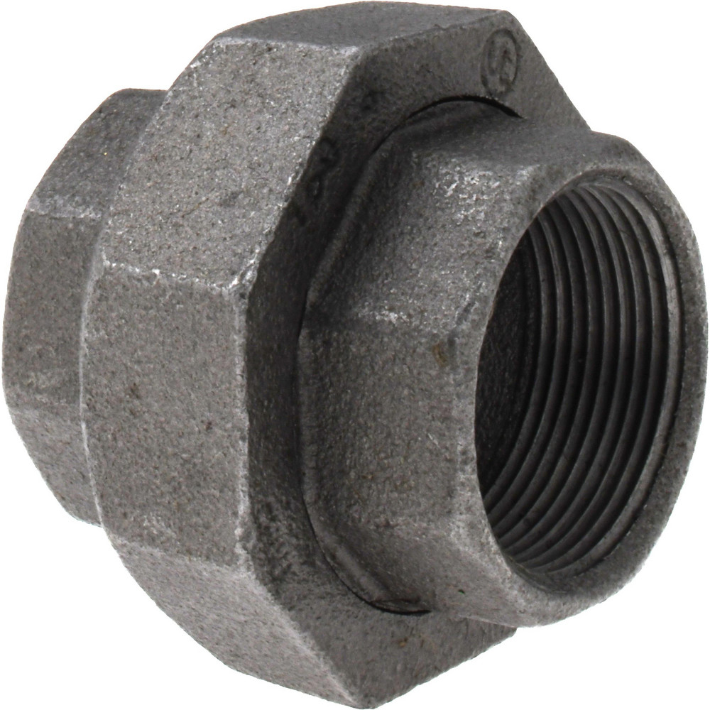 Black Union: 1-1/2", Malleable Iron