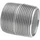 BECK 0331050609 3-1/2" MNPT x 6-1/2" TBE Galvanized Steel Pipe Nipple Sch 40 
