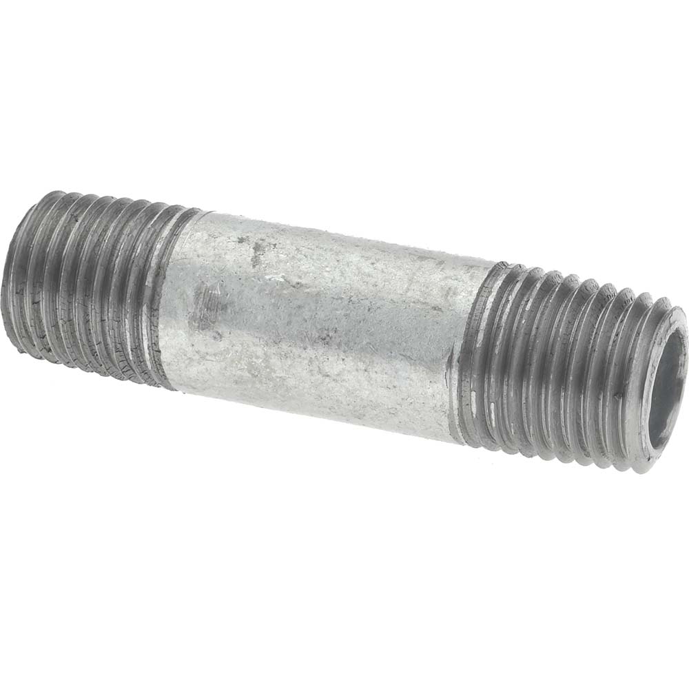 Value Collection Galvanized Pipe Nipple 1/4", 2" Long, Schedule 40