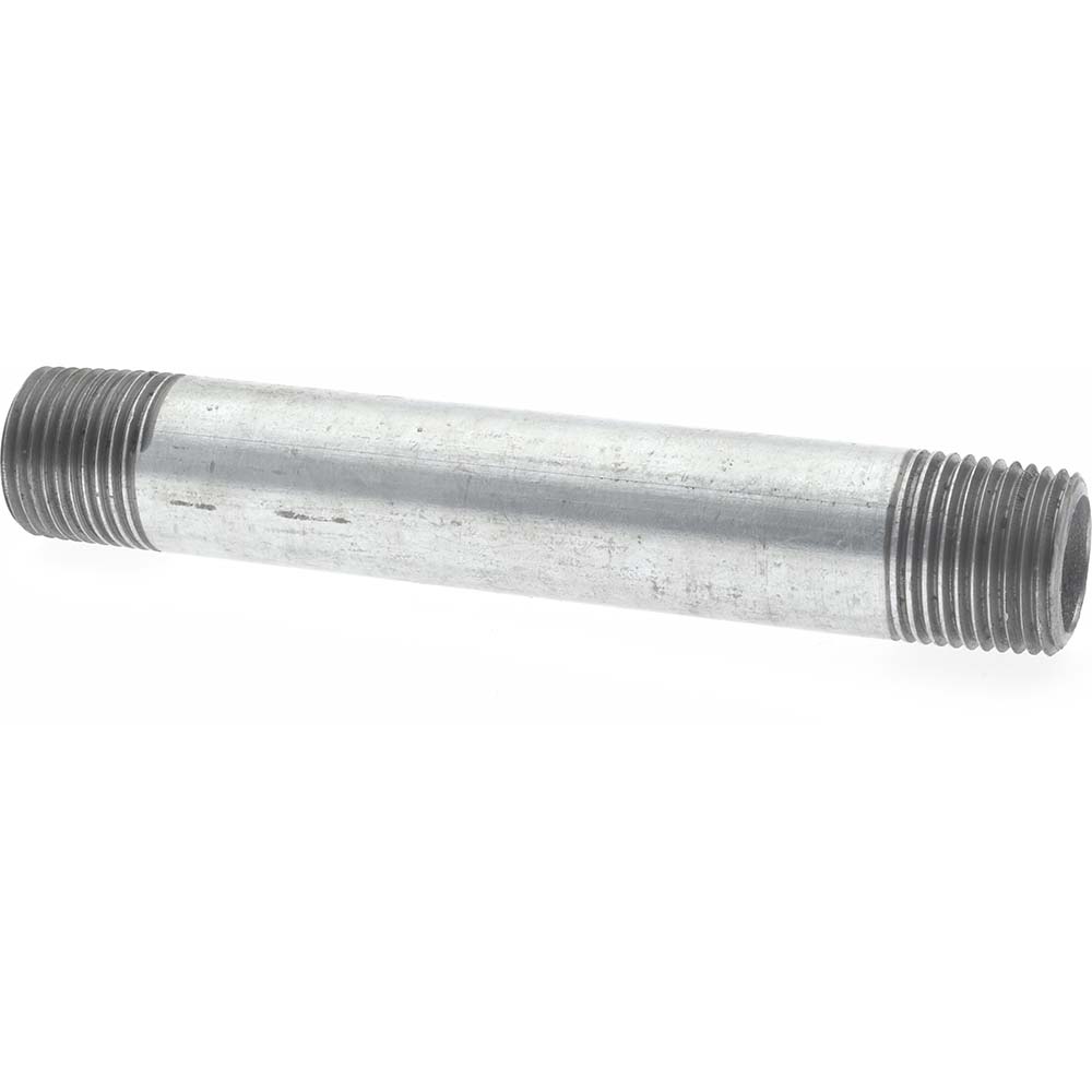 Value Collection Galvanized Pipe Nipple 3/8", 4" Long, Schedule 40