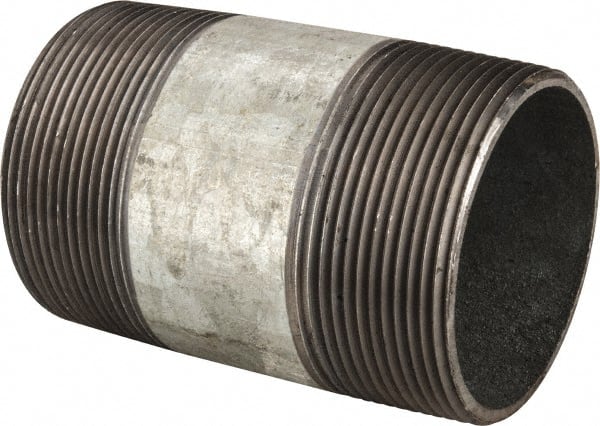 B&K Mueller 570-050BC Galvanized Pipe Nipple: 3", 5" Long, Schedule 40, Steel 