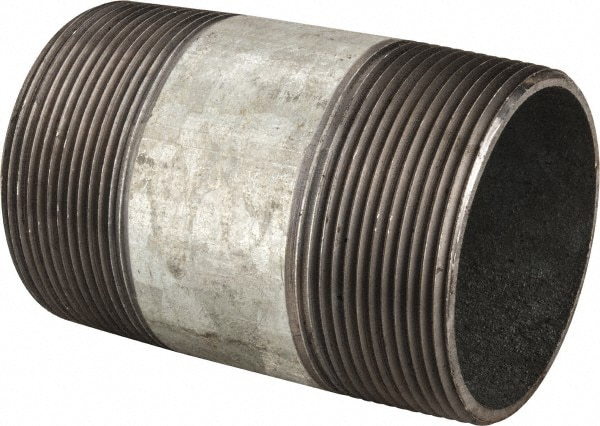 B&K Mueller 570-050BC Galvanized Pipe Nipple: 3", 5" Long, Schedule 40, Steel 