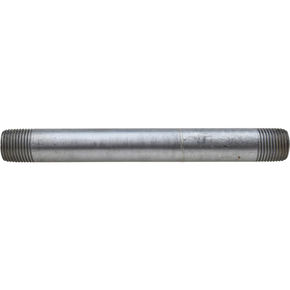 Photos - Tap / Valve / Fitting B&K Mueller Galvanized Pipe Nipple: 1/2", 7" Long, Schedule 40, Steel - Threaded on Both Ends | Part #563-070HC 563-070HC
