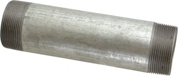 B&K Mueller 568-080HN Galvanized Pipe Nipple: 2", 8" Long, Schedule 40, Steel 