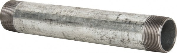 B&K Mueller 567-110HC Galvanized Pipe Nipple: 1-1/2", 11" Long, Schedule 40, Steel 