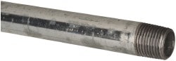 Galvanized Pipe Nipple: 1/2", 18" Long, Schedule 40, Steel