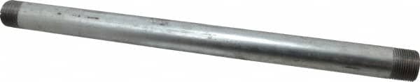 B&K Mueller 565-180HC Galvanized Pipe Nipple: 1", 18" Long, Schedule 40, Steel 