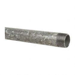 B&K Mueller 566-240HC Galvanized Pipe Nipple: 1-1/4", 24" Long, Schedule 40, Steel 