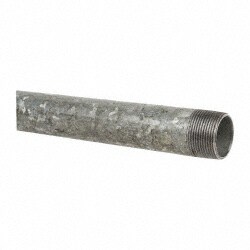 B&K Mueller 566-240HC Galvanized Pipe Nipple: 1-1/4", 24" Long, Schedule 40, Steel Image