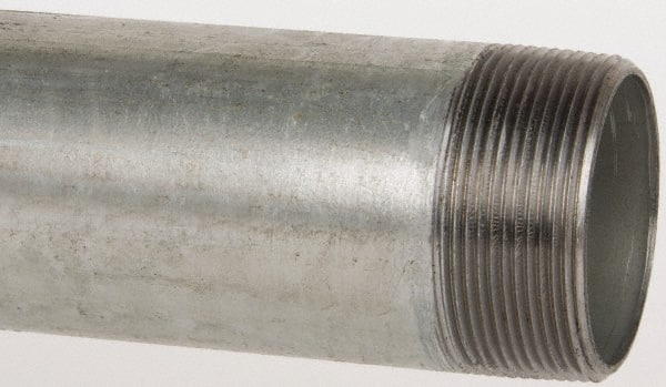 B&K Mueller 568-300HC Galvanized Pipe Nipple: 2", 30" Long, Schedule 40, Steel 