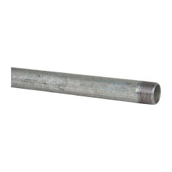 B&K Mueller 563-360HC Galvanized Pipe Nipple: 1/2", 36" Long, Schedule 40, Steel 