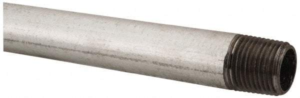 B&K Mueller 563-480HC Galvanized Pipe Nipple: 1/2", 48" Long, Schedule 40, Steel 