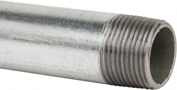 B&K Mueller 564-480HC Galvanized Pipe Nipple: 3/4", 48" Long, Schedule 40, Steel 