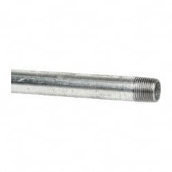 B&K Mueller 563-600HC Galvanized Pipe Nipple: 1/2", 60" Long, Schedule 40, Steel 