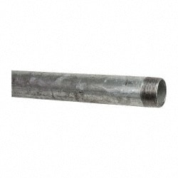 B&K Mueller 567-600HC Galvanized Pipe Nipple: 1-1/2", 60" Long, Schedule 40, Steel Image