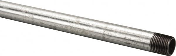 B&K Mueller 563-720HC Galvanized Pipe Nipple: 1/2", 72" Long, Schedule 40, Steel 
