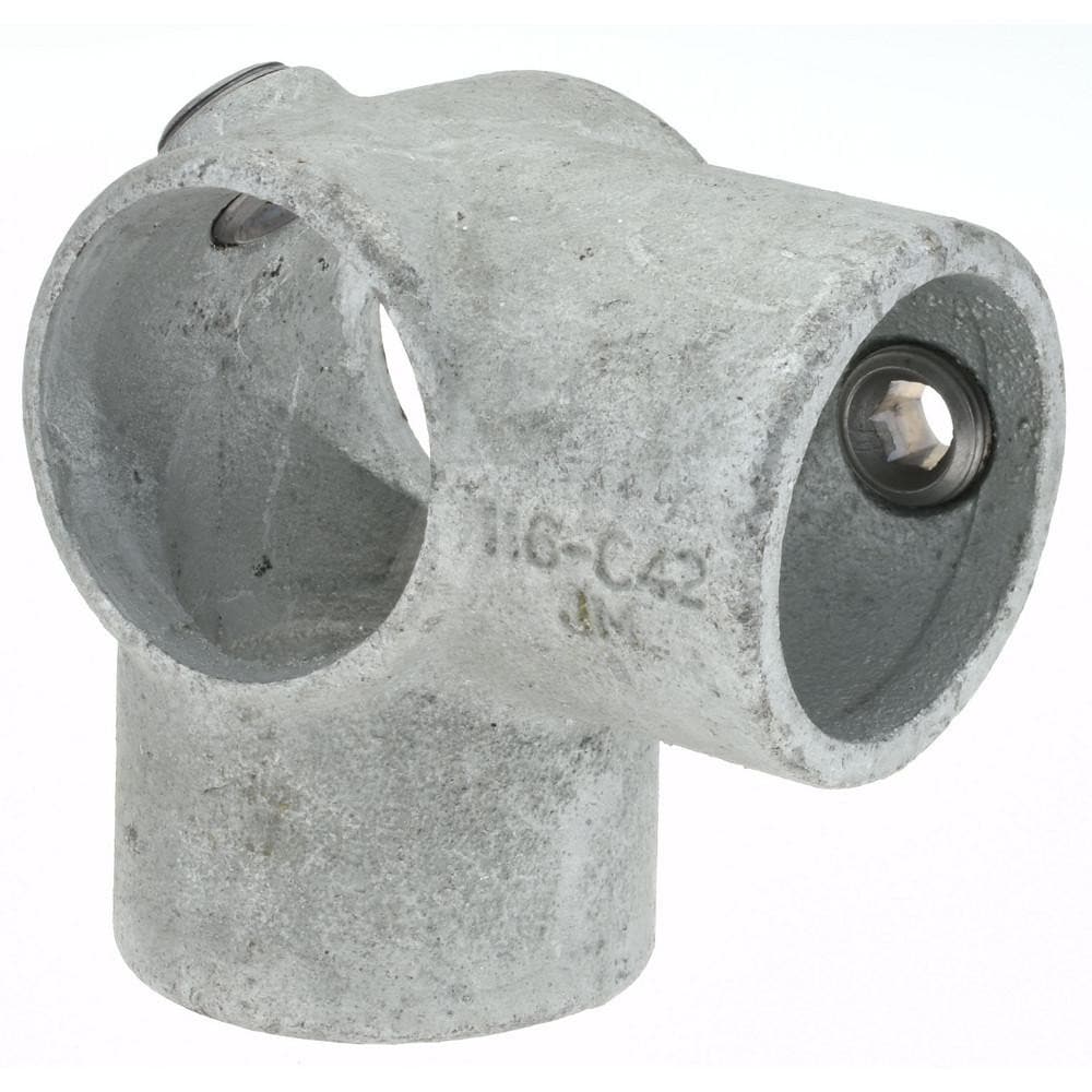 PRO-SAFE CVB0610-38 1-1/4" Pipe, Two Socket Tee, Malleable Iron Tee Pipe Rail Fitting Image