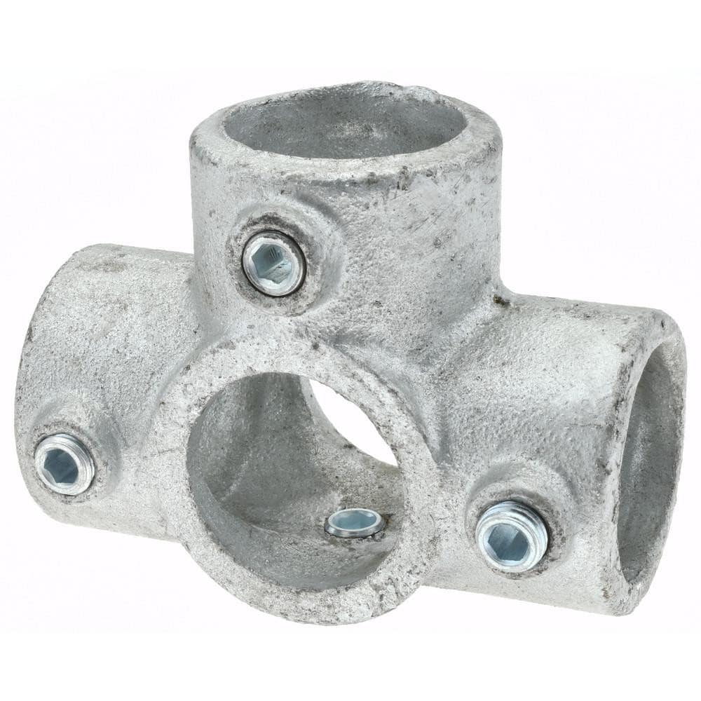 PRO-SAFE CVB0610-58 1-1/4" Pipe, Side Outlet Tee, Malleable Iron Tee Pipe Rail Fitting Image