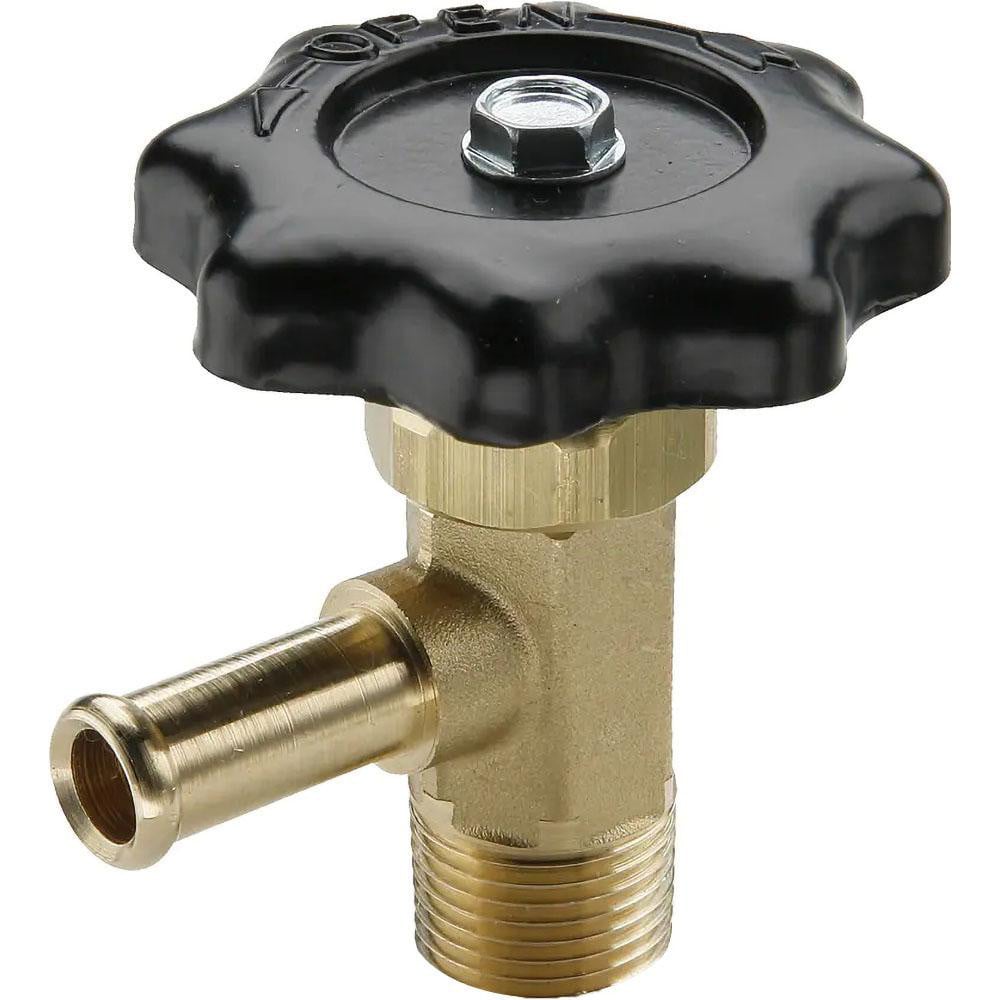 Parker V404P-6-6 Hose I.D. x MNPTF End Connection Brass Truck Valve Image