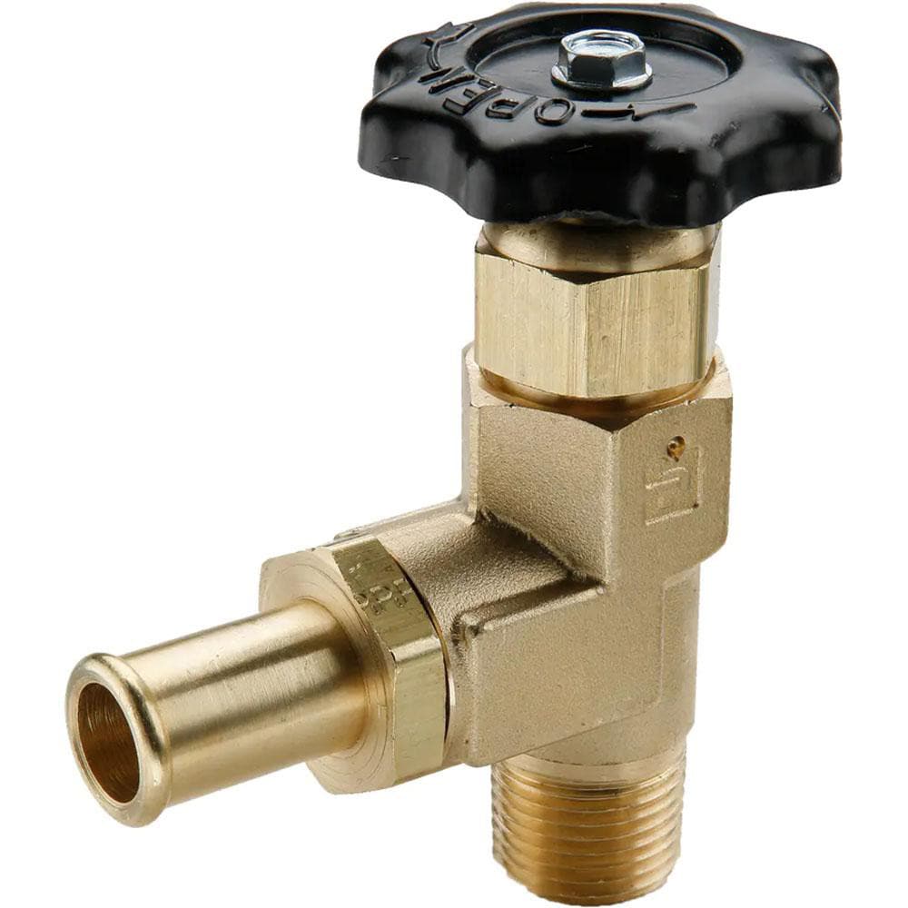 Parker SV404P-10-8 Hose I.D. x MNPTF End Connection Brass Truck Valve Image