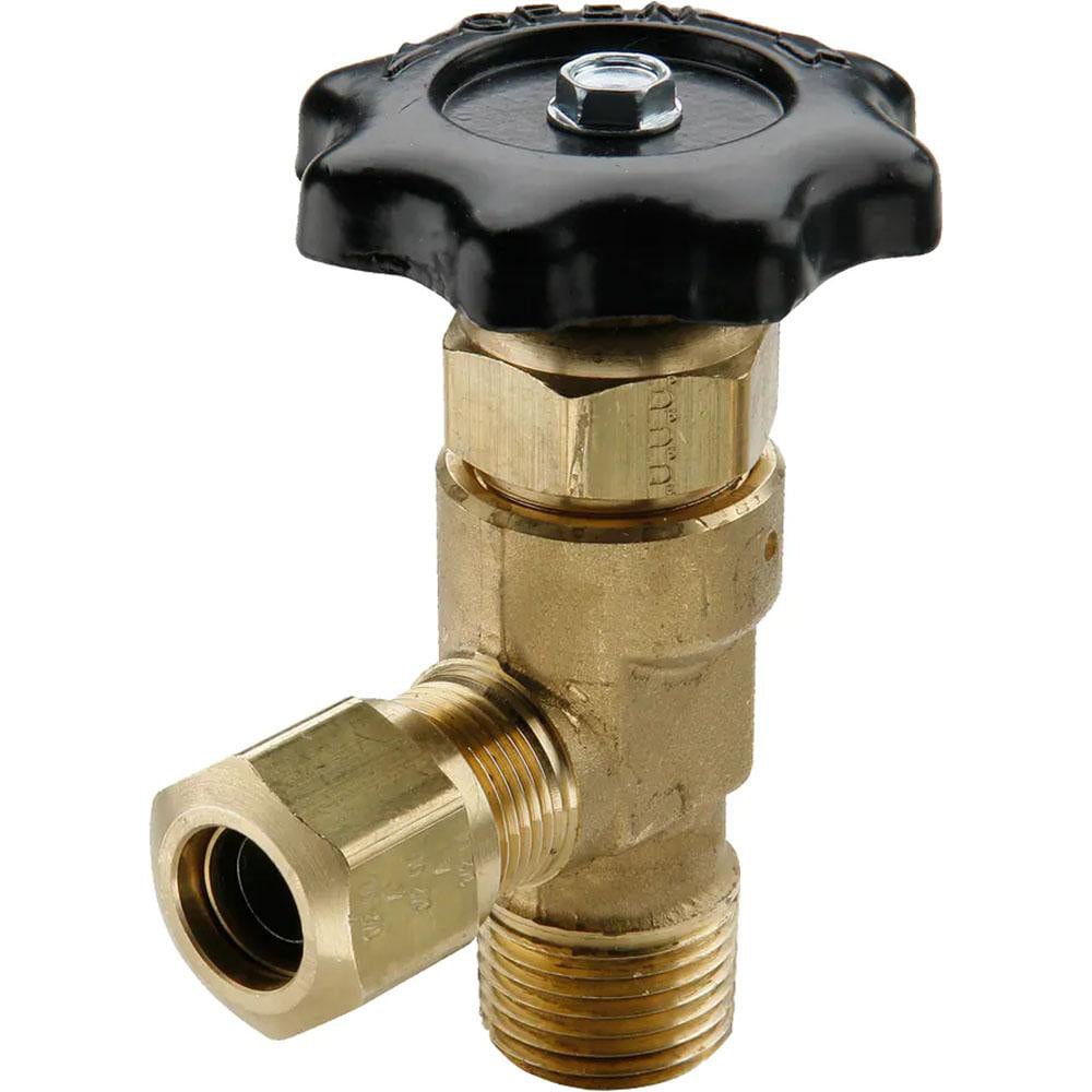 Tube (NTA) x MNPTF End Connection Brass Truck Valve