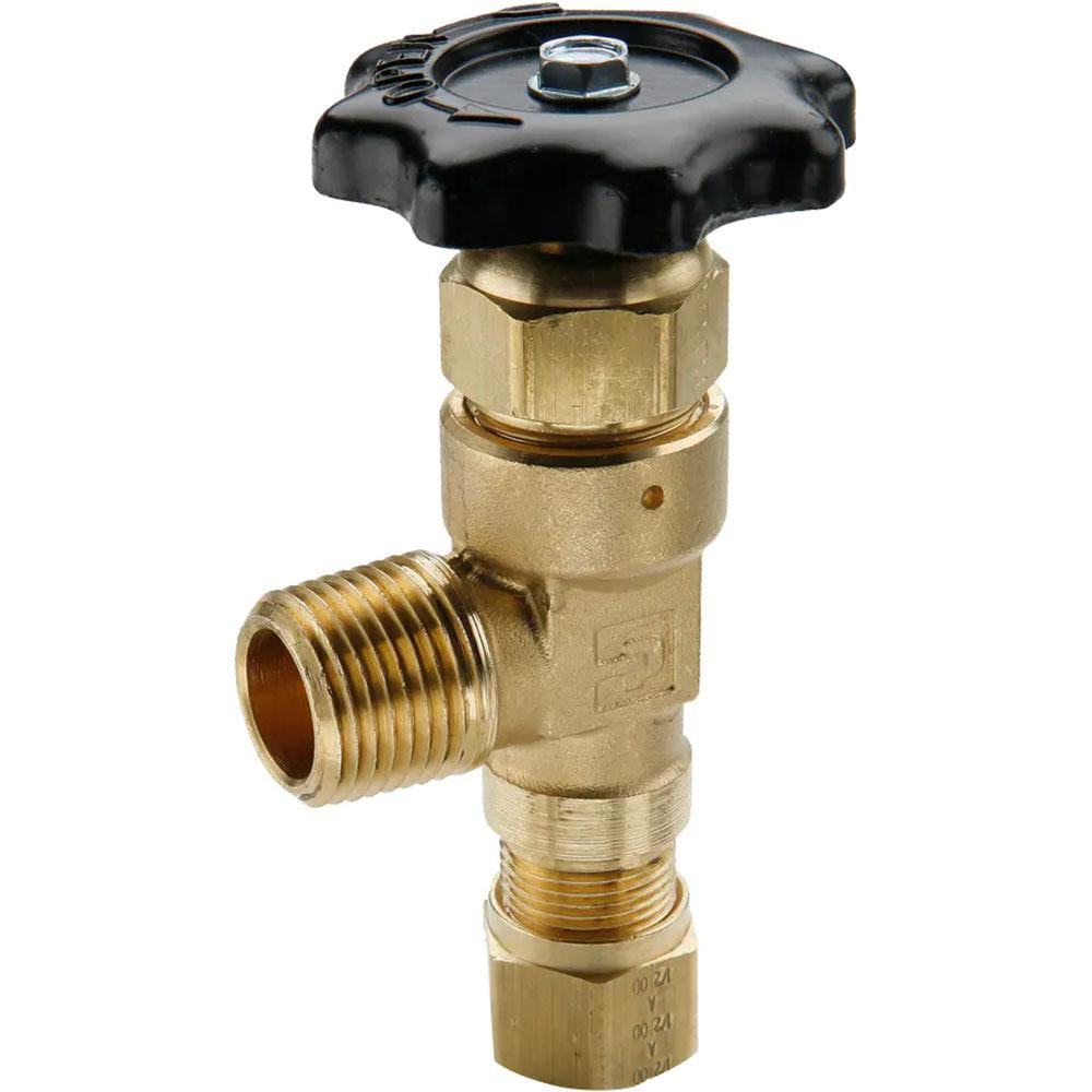 MNPTF x Tube (NTA) End Connection Brass Truck Valve