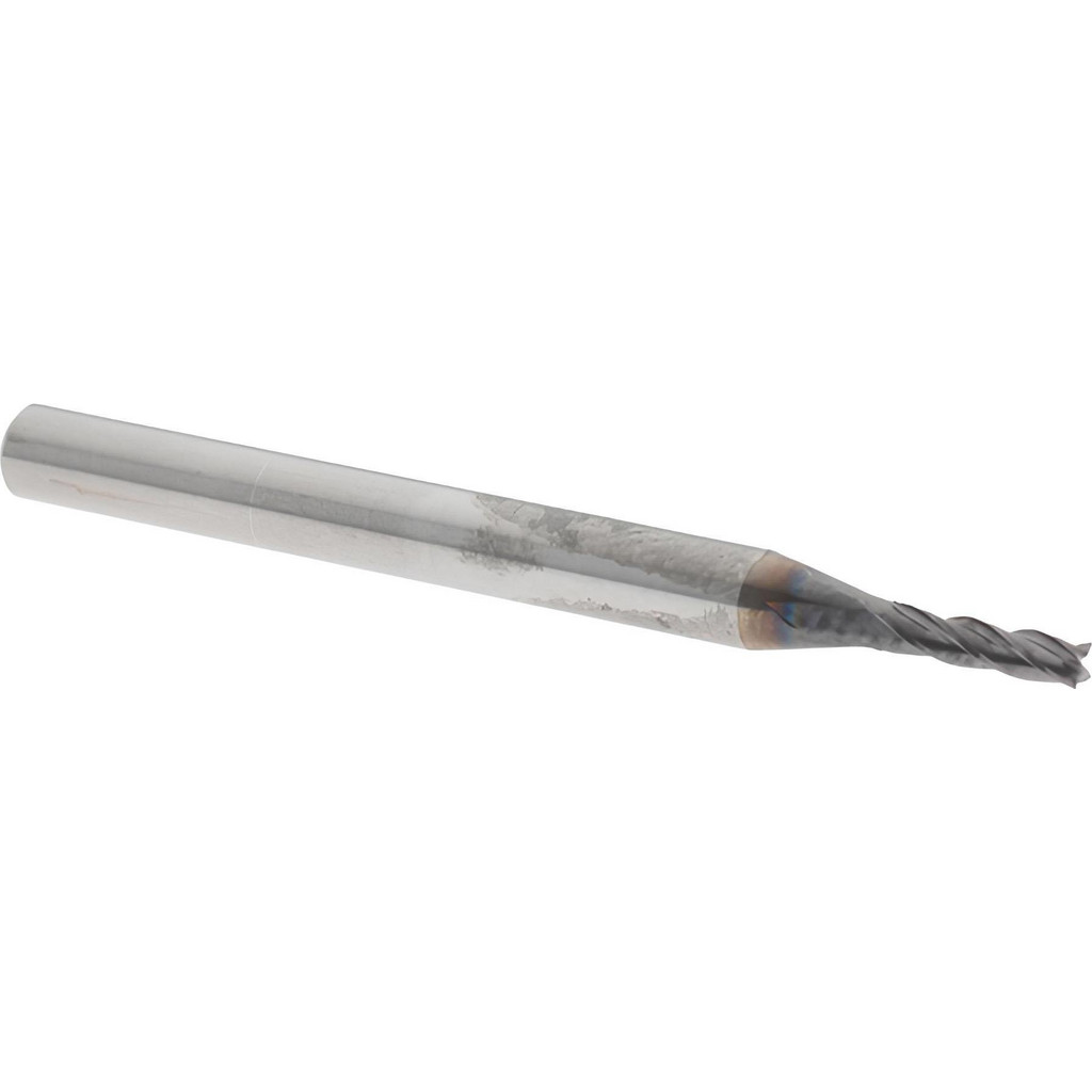 Value Collection 30607 Square End Mill: 1/16 Dia, 1/4 LOC, 1/8 Shank Dia, 1-1/2 OAL, 4 Flutes, Solid Carbide Image