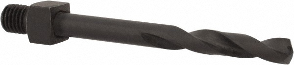 Threaded Shank Drill Bit: #10, 135 ° Point, 1/4-28 Shank, Cobalt