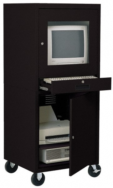 Edsal 1 Shelf 1 Drawer Mobile Computer Cabinet 62197124