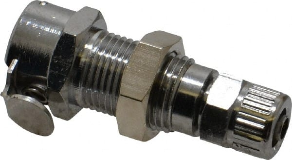 CPC Colder Products MC1204NA Push-to-Connect Tube Fitting: Coupling Body, Straight, 1/4" OD 