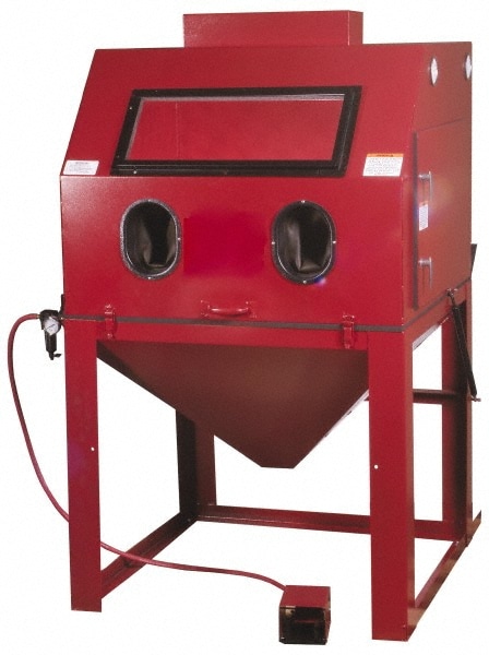 Value Collection C4040MSC Free-Standing Sandblasting Cabinet: 40" Wide, 40" Deep, 30" High, 18 CFM @ 100 psi Image