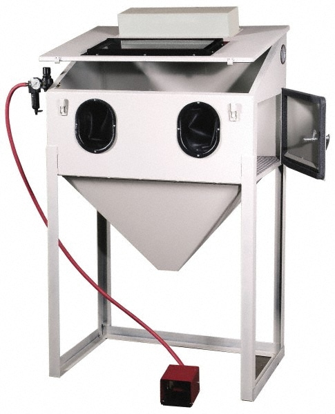 Value Collection C3624LMSC Free-Standing Sandblasting Cabinet: 35-1/2" Wide, 23-1/2" Deep, 23" High, 18 CFM @ 100 psi Image