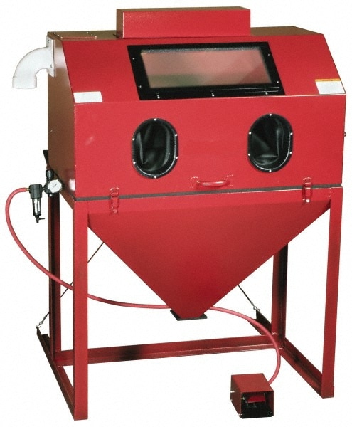 Value Collection C4224MSC Free-Standing Sandblasting Cabinet: 40" Wide, 22" Deep, 23" High, 18 CFM @ 100 psi Image