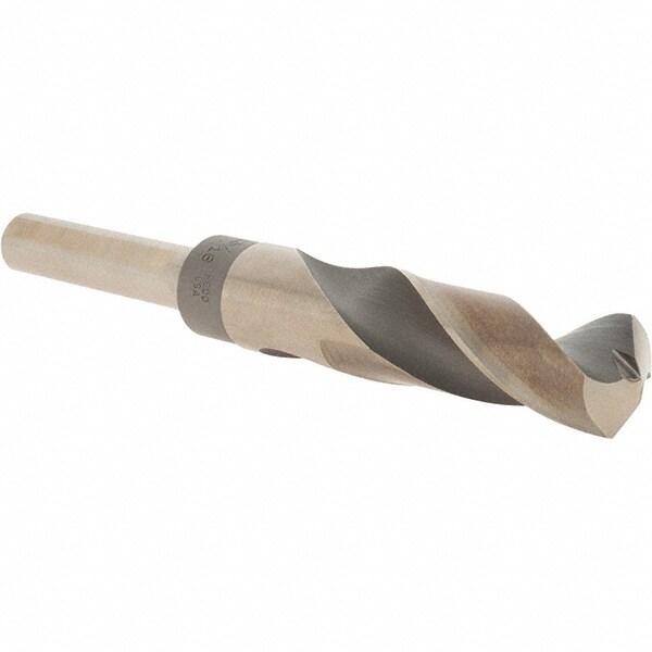 Reduced Shank Drill Bit: 13/16'' Dia, 1/2'' Shank Dia, 135 0, Cobalt