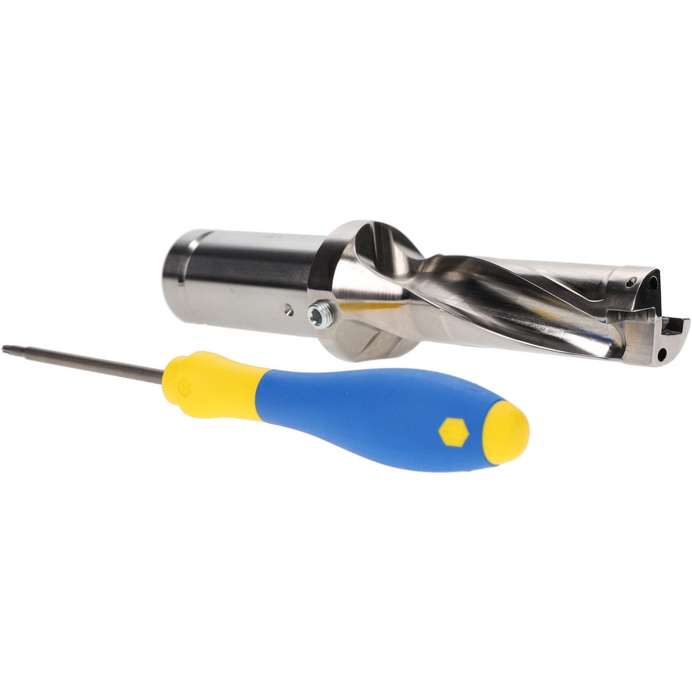3" Max Drill Depth, 3xD, 1" Diam, Indexable Insert Drill