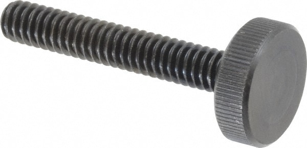 C-12L14 Steel Thumb Screw: 1/4-20, Knurled Head