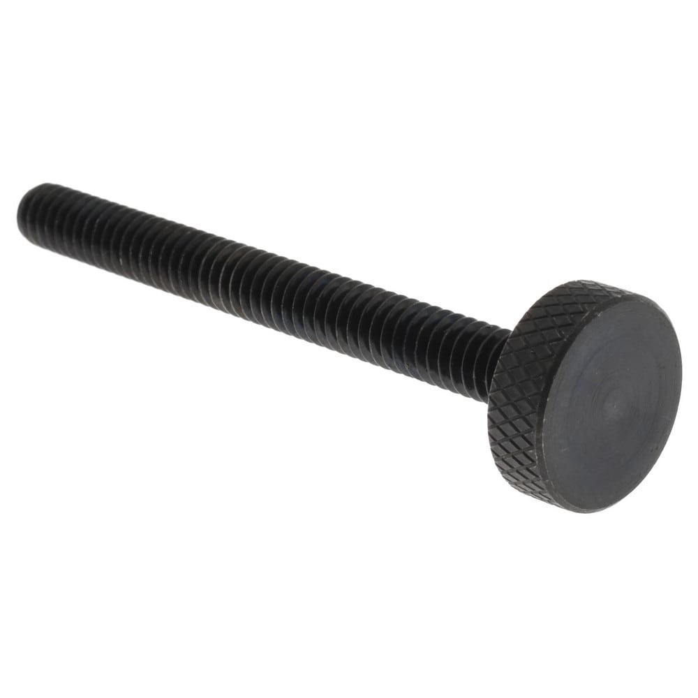 C-12L14 Steel Thumb Screw: 1/4-20, Knurled Head