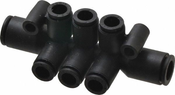 Push-To-Connect Tube Fitting: Double Multiple Tee with Mounting Holes